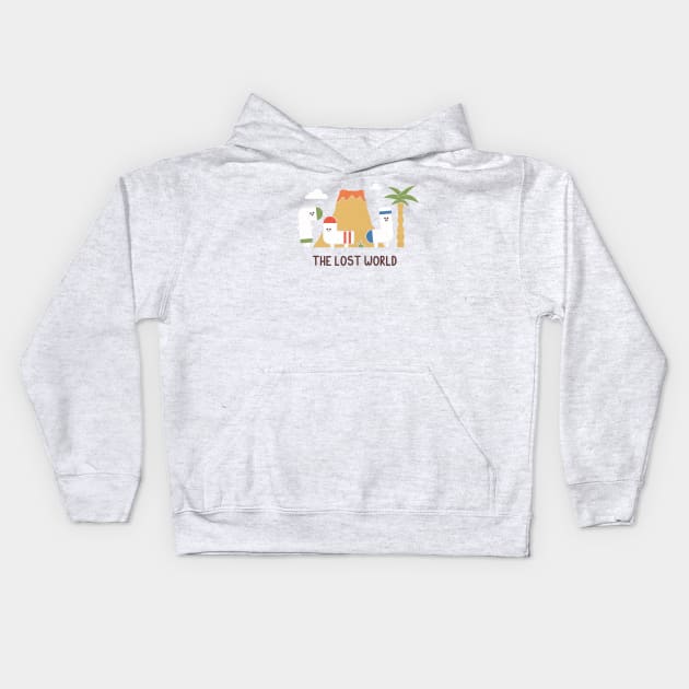 The Lost World Kids Hoodie by HandsOffMyDinosaur